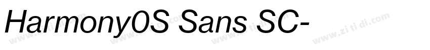 Harmony0S Sans SC字体转换